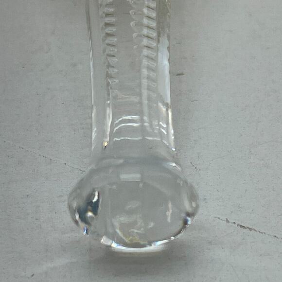 House Of Global Art Hand Cut Lead Crystal Clear / Gold Bell West Germany - Picture 6 of 10